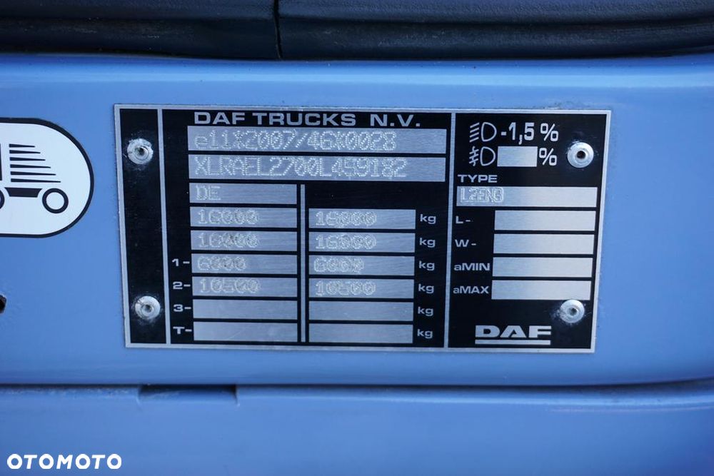 DAF LF / 260 / ACC / EURO 6 / CHŁODNIA + WINDA / MULTITEMPERATURA / 18 PALET - 11