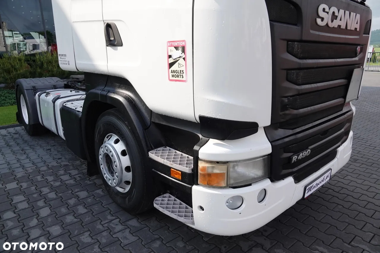 Scania R 490 / RETARDER / KLIMA POSTOJOWA  / HIGHLINE / ALUFELGI /  EURO 6 / MANUAL / 2014 R / SPROWADZONY - 9
