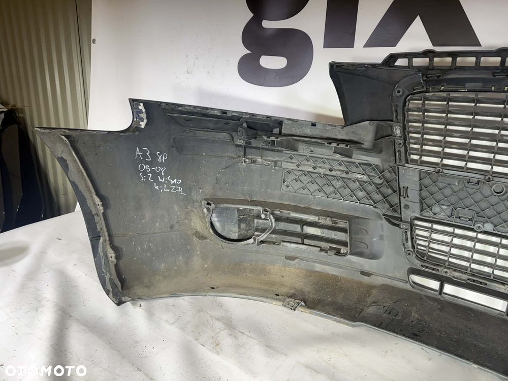 Audi A3 8P Zderzak Przód Przedni LZ7L 2005-2008 Duży Grill - 10