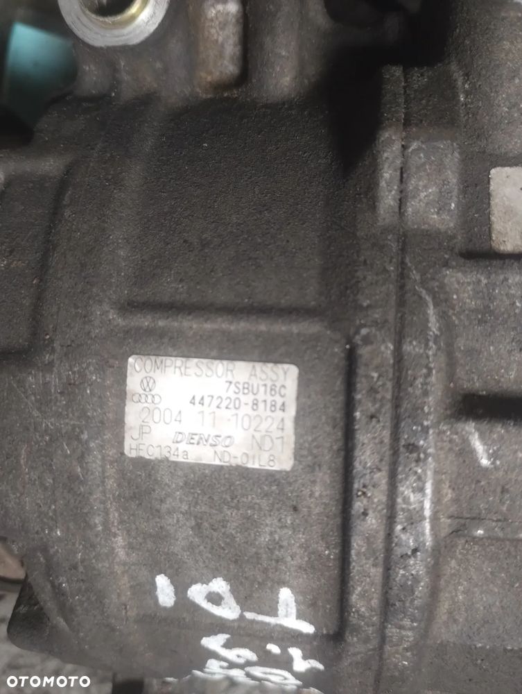 VOLSWAGEN PASSAT B5 00-05 r. 1,9 TDI  SPRĘŻARKA kompresor KLIMATYZACJI DENSO 447220-8184 * - 5