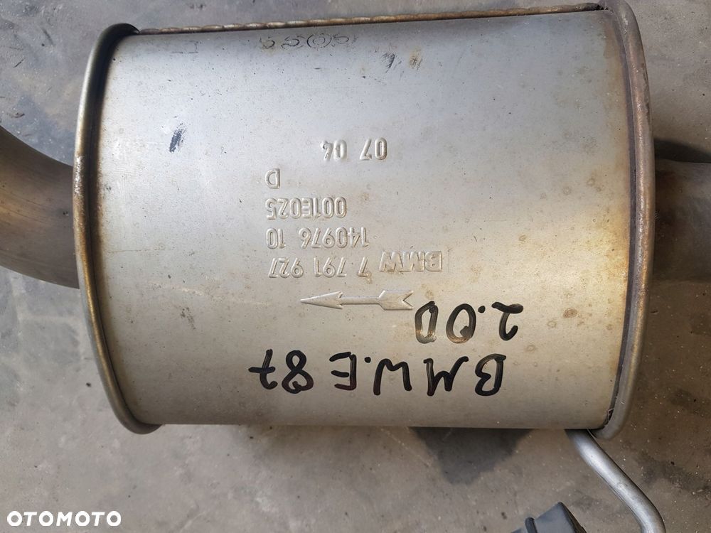 układ wydechowy tłumik bmw e87 2.0d europa 7791919 - 9