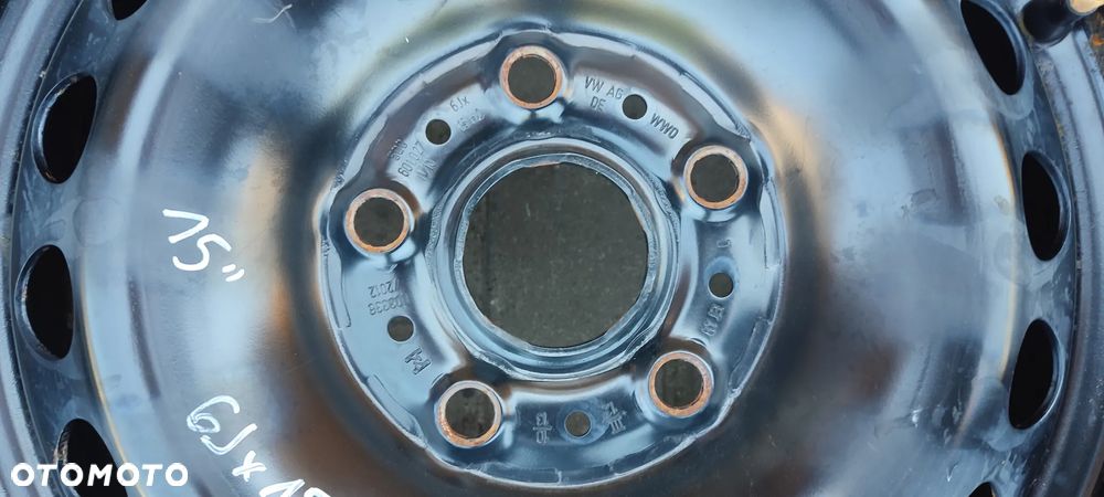 FELGI STALOWE 5x112 6Jx15 CALI ET43 5Q0601027N VW GOLF V VI VII OCTAVIA II III LEON II III KOMPLET 4 SZTUKI - 6