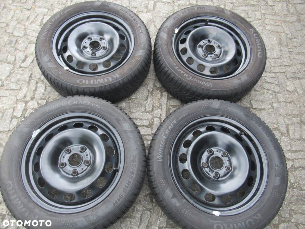 KOŁA ZIMA R16 VW PASSAT,GOLF 5,6,7,8, TOURAN,EOS,CADDY, OCTAVIA 2,3,4 ,LEON - 1
