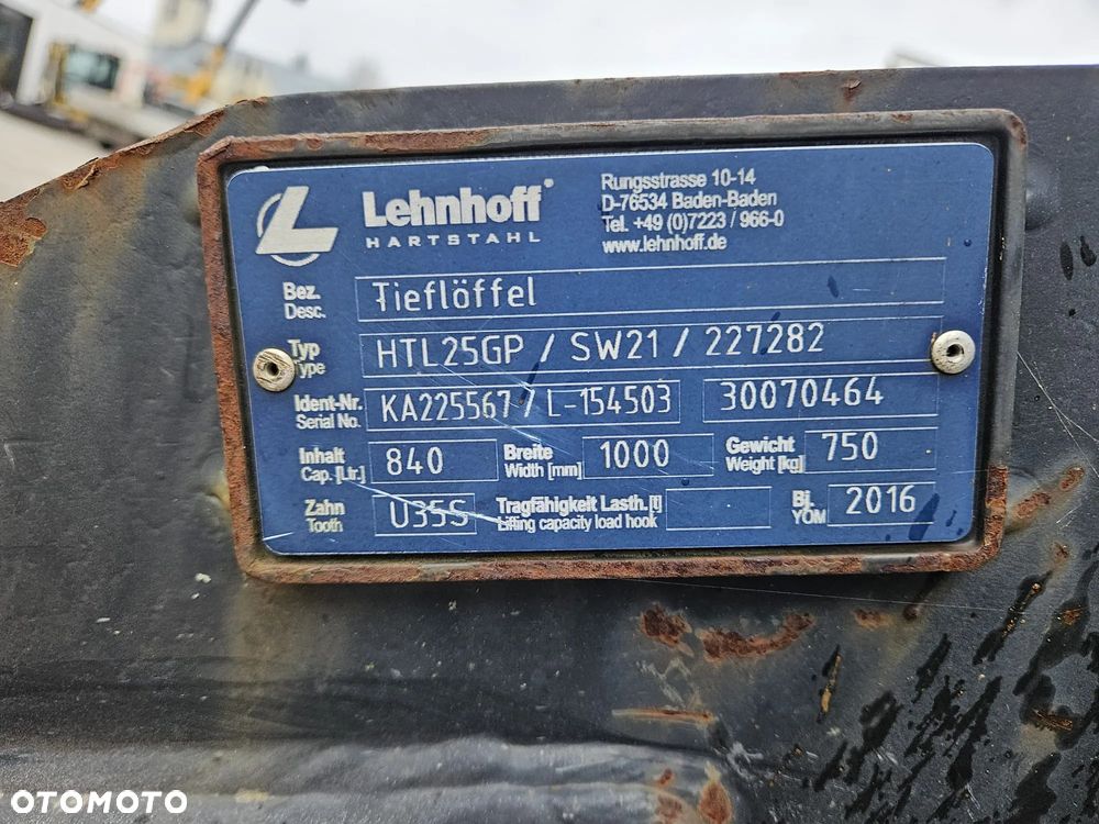 Inny ŁYŻKA Lehnhoff MS 21 CAT Caterpillar STRICKLAND 323 MS21 325 330 - 9