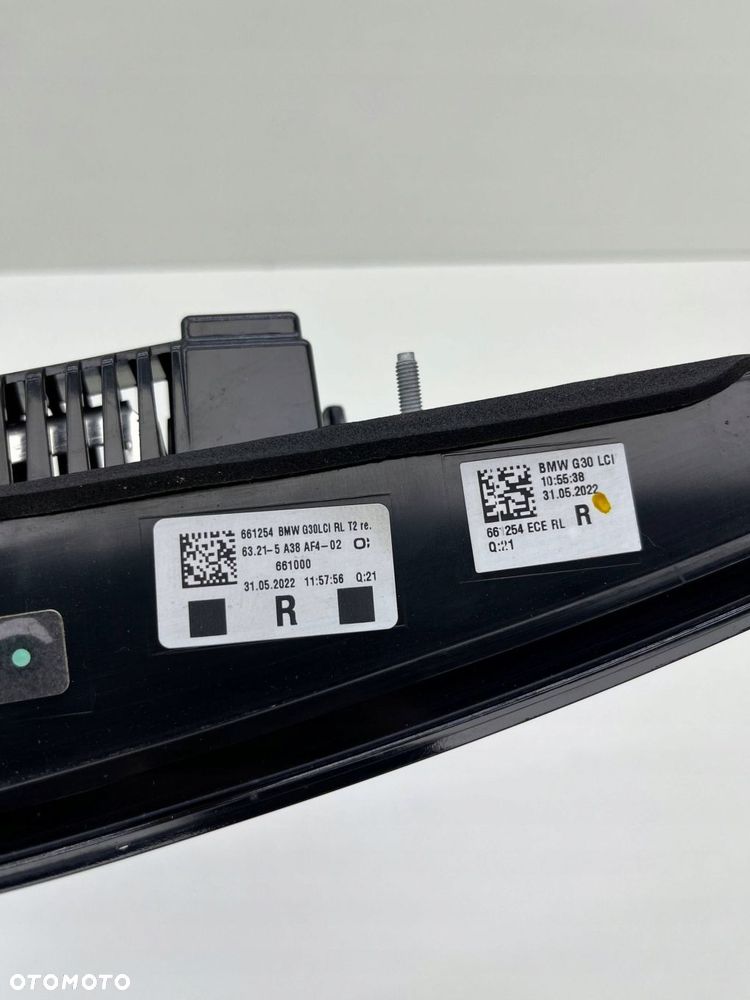 BMW 5 G30 LIFT LAMPA PRAWA TYŁ W KLAPĘ LED EUROPA 5A38AF4 - 5