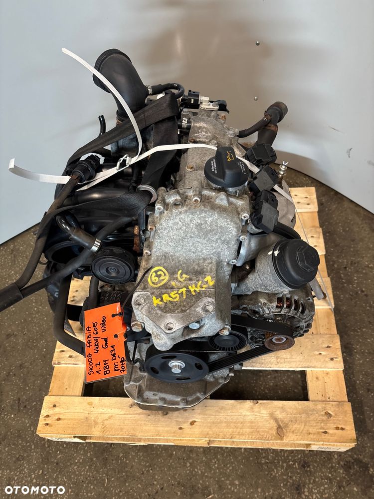 Silnik Skoda Fabia 1.2 BBM film video 70 tys kompletny - 2