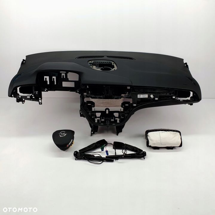 OPEL CORSA E DESKA ROZDZIELCZA KONSOLA KOKPIT PULPIT PODUSZKI AIRBAG AIR BAG NAPINACZE KIT SET - 1