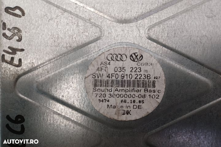 Amplificator audio 4F0910223B 4F0910223B Audi A6 4F/C6 [2004 - 2008] - 4