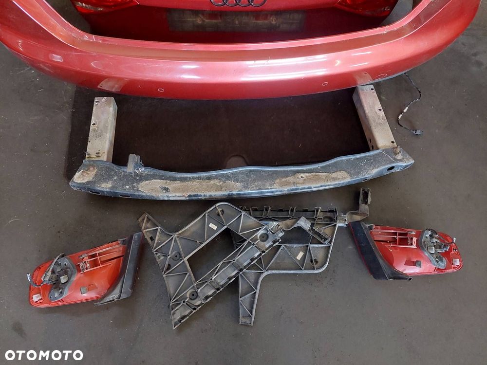 KOMPLETNY TYŁ KLAPA ZDERZAK BELKA LAMPY LAMPA AUDI A4 B8 SEDAN LZ3F - 3