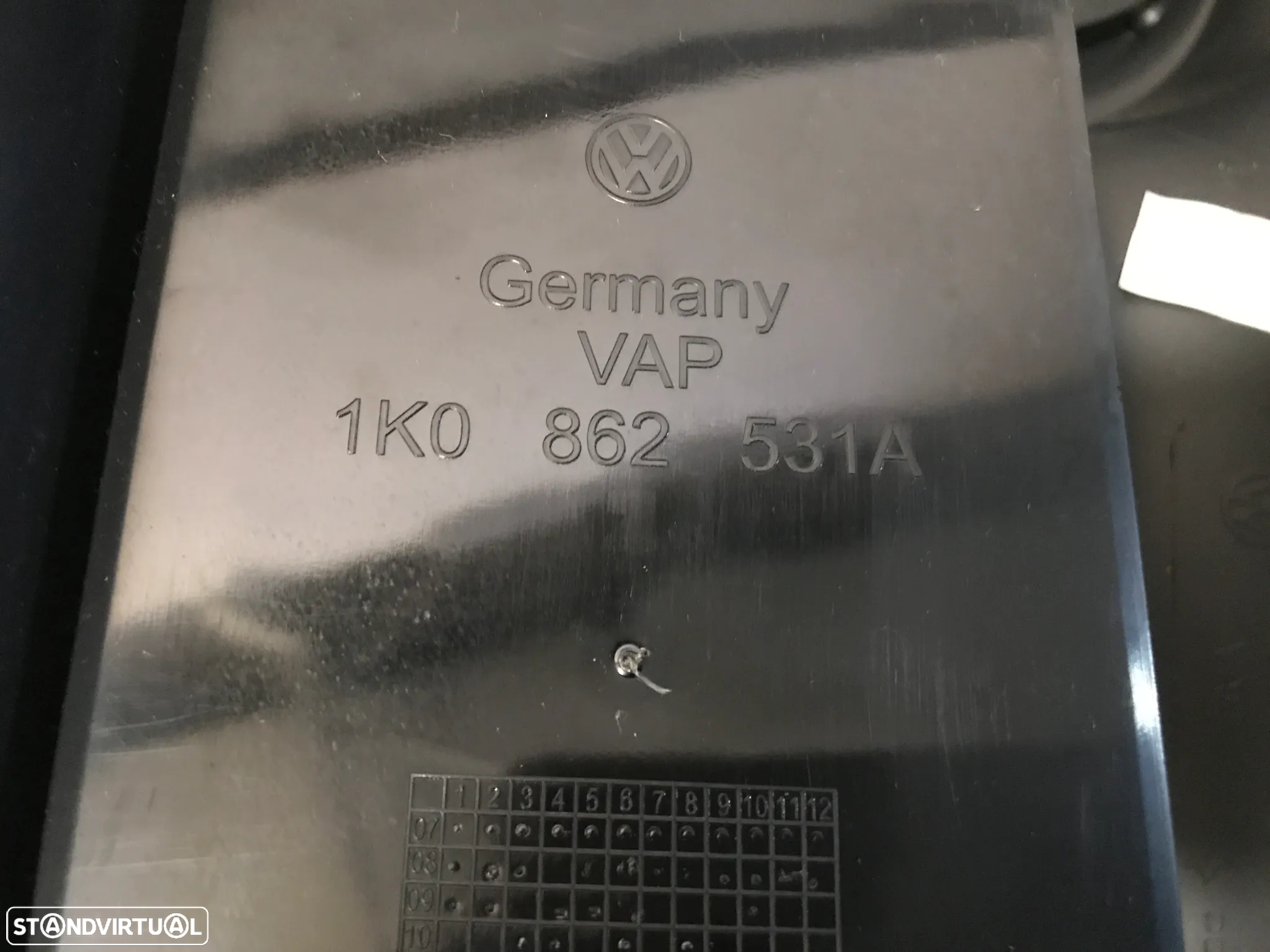 CONSOLA CENTRAL COM COMPARTIMENTO VOLKSWAGEN GOLF VI 1K0862531A - 4