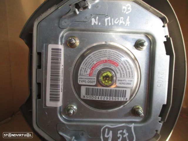 Airbag Condutor PMAX302Y260082 NISSAN MICRA 2003 - 2