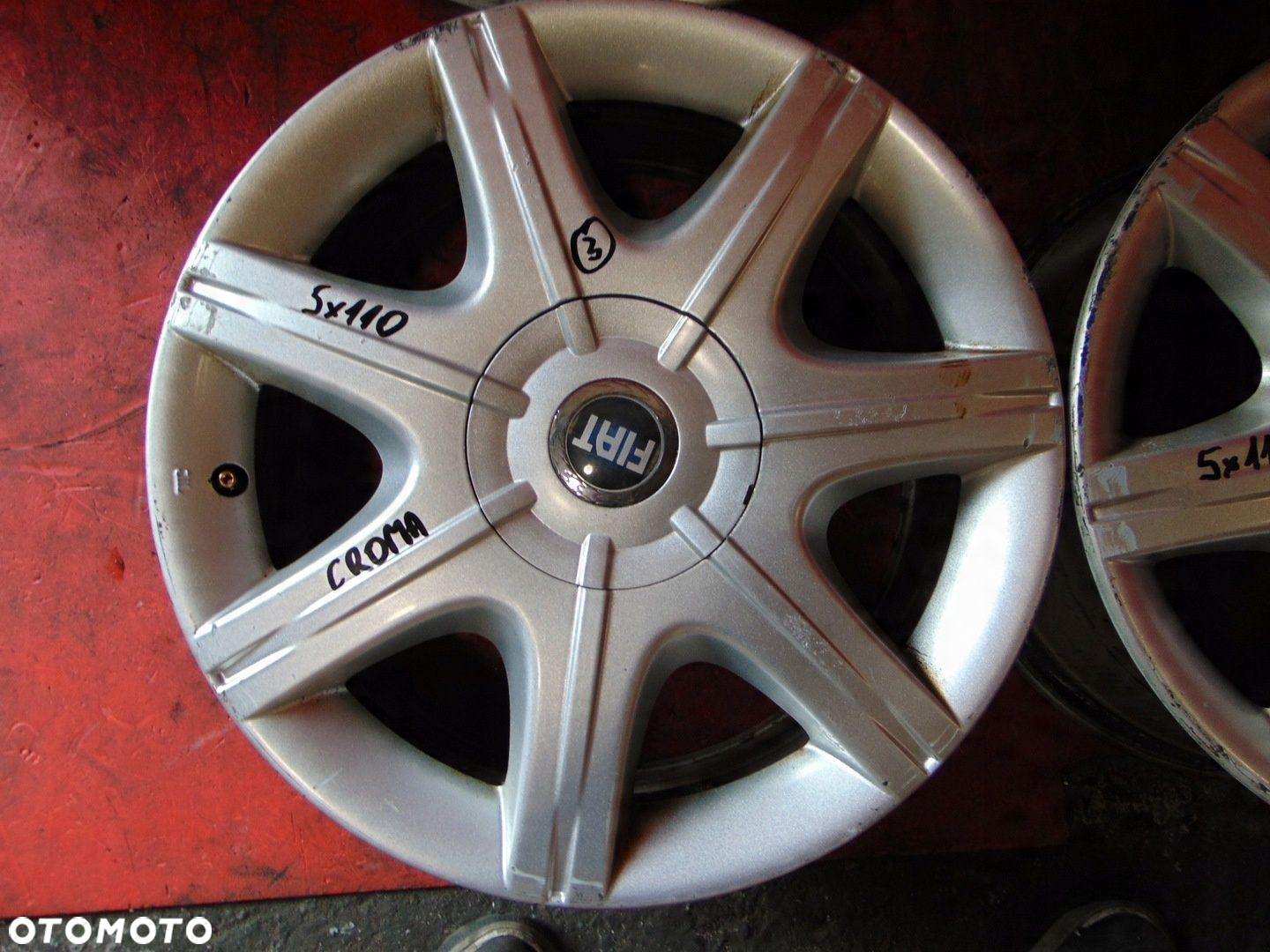 FIAT CROMA II 05- FELGI ALUMINOWE 17 5x110 7J ET41 51716271 - 7