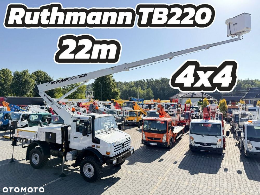 Mercedes-Benz UNIMOG 437 4x4 Zwyżka RUTHMANN STEIGER TB 220 Podnośnik Koszowy - 2