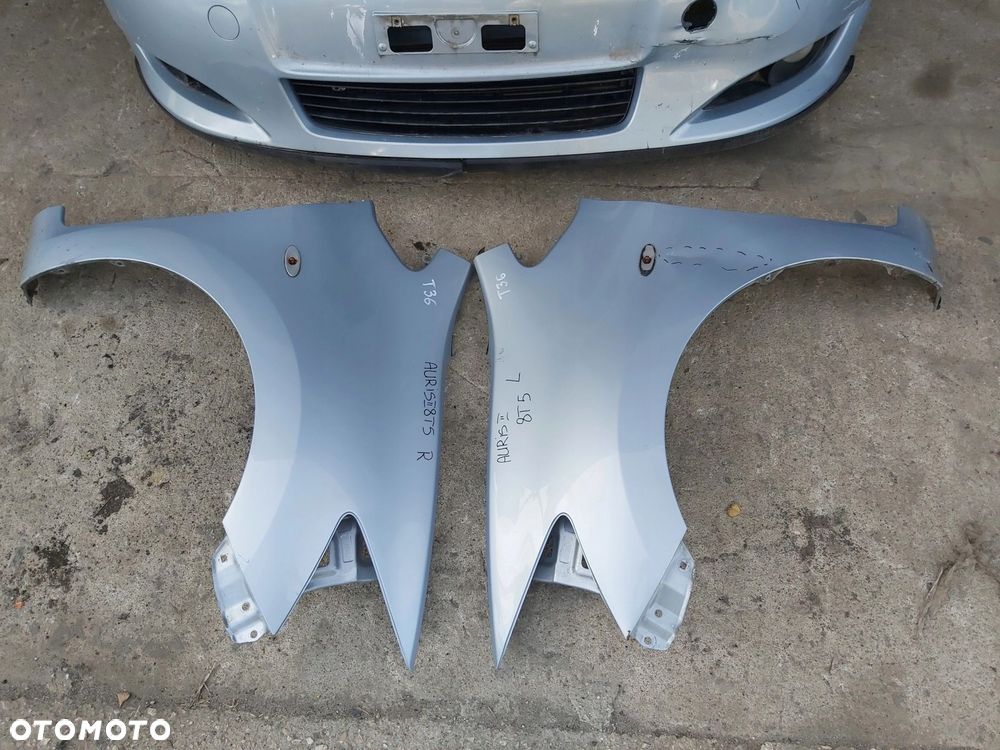 Toyota Auris I zderzak błotnik maska pas przedni chłodnica kompletny przód - 6