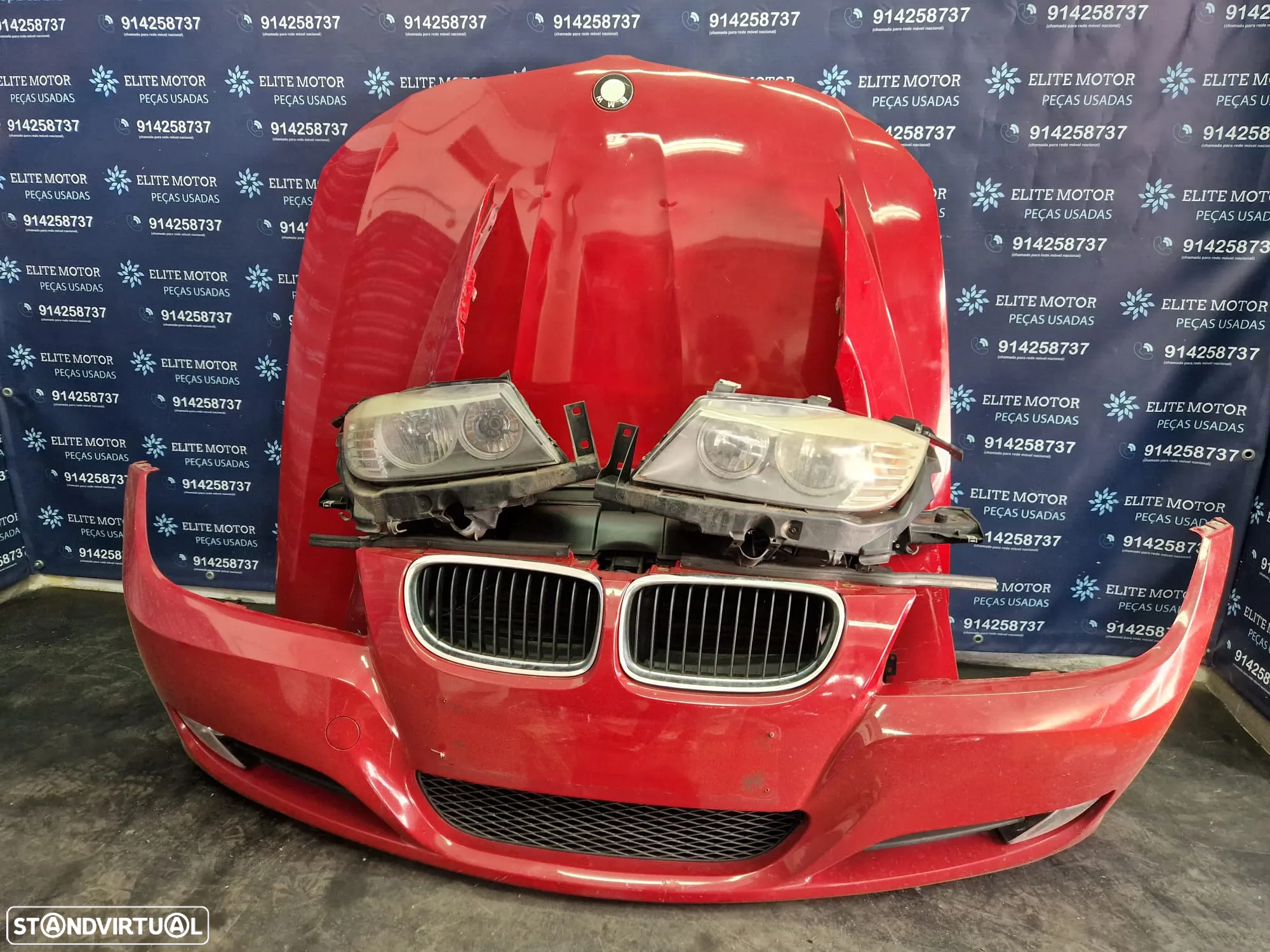Frente completa usada BMW E90 E91 LCI 320D capot parachoques guardalamas oticas radiador 318d - 5
