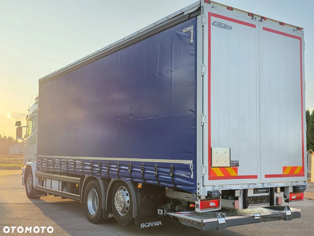 Scania G360 / BURTO-FIRANKA / 3 OSIE / WINDA / 20PALET / E6 / SYPIALNA KABINA / SPROWADZONY / JAK NOWA  PRZEBIEG 490TYŚ / ŁADOWNOŚĆ 14500KG / - 4