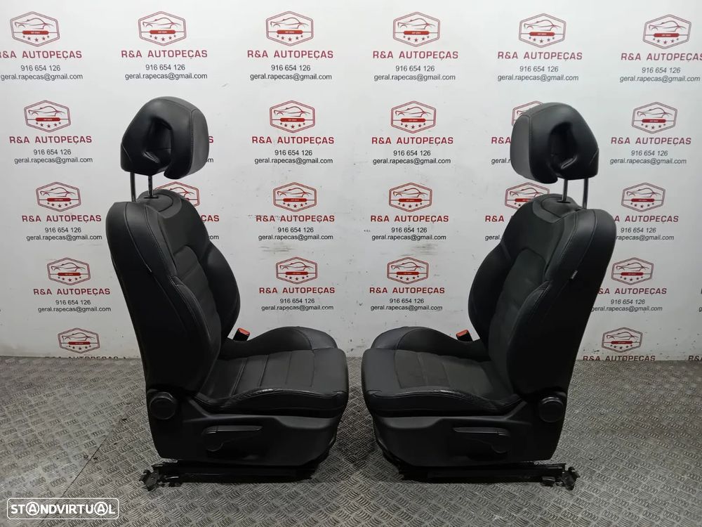 Conjunto de Bancos Citroën Ds5 Elétricos Pele e Alcântara Original - 15