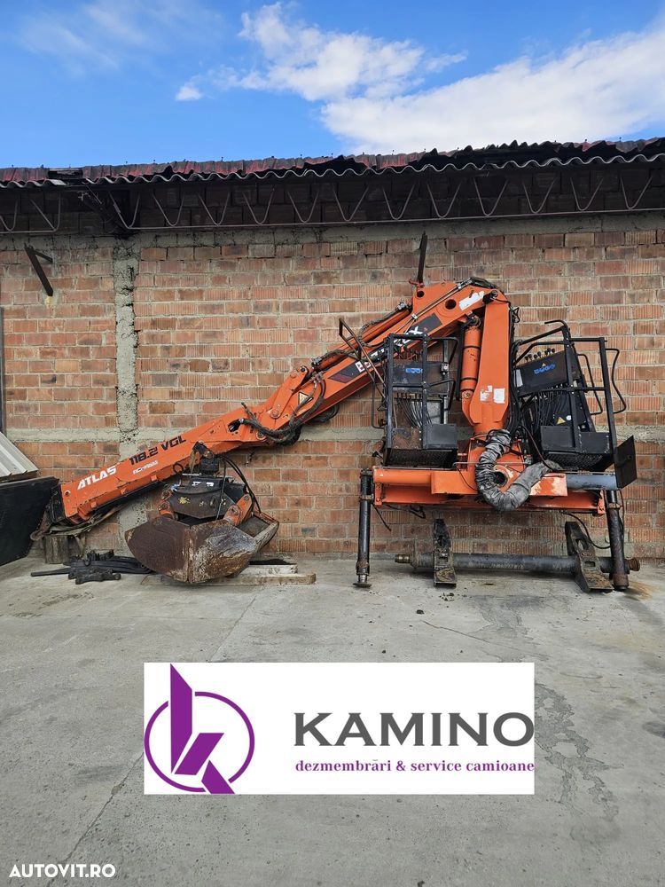 Braț macara ATLAS 118.2 VGL + cupa , complet hidraulic - 2