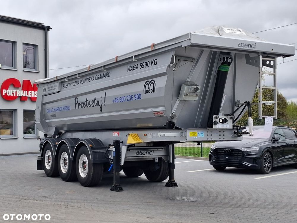 Menci Stalowa wywrotka 27m3, Elektryczny dach, Hardox - 2