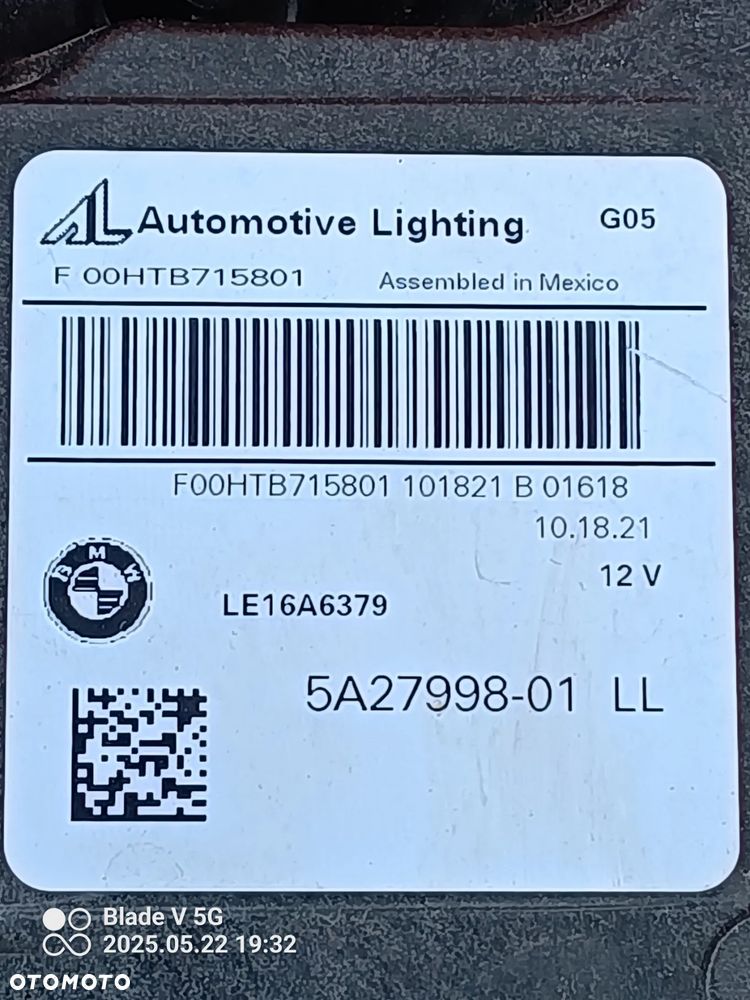 Lampa Prawa BMW X5 G05 X6 G06 Laser - 5