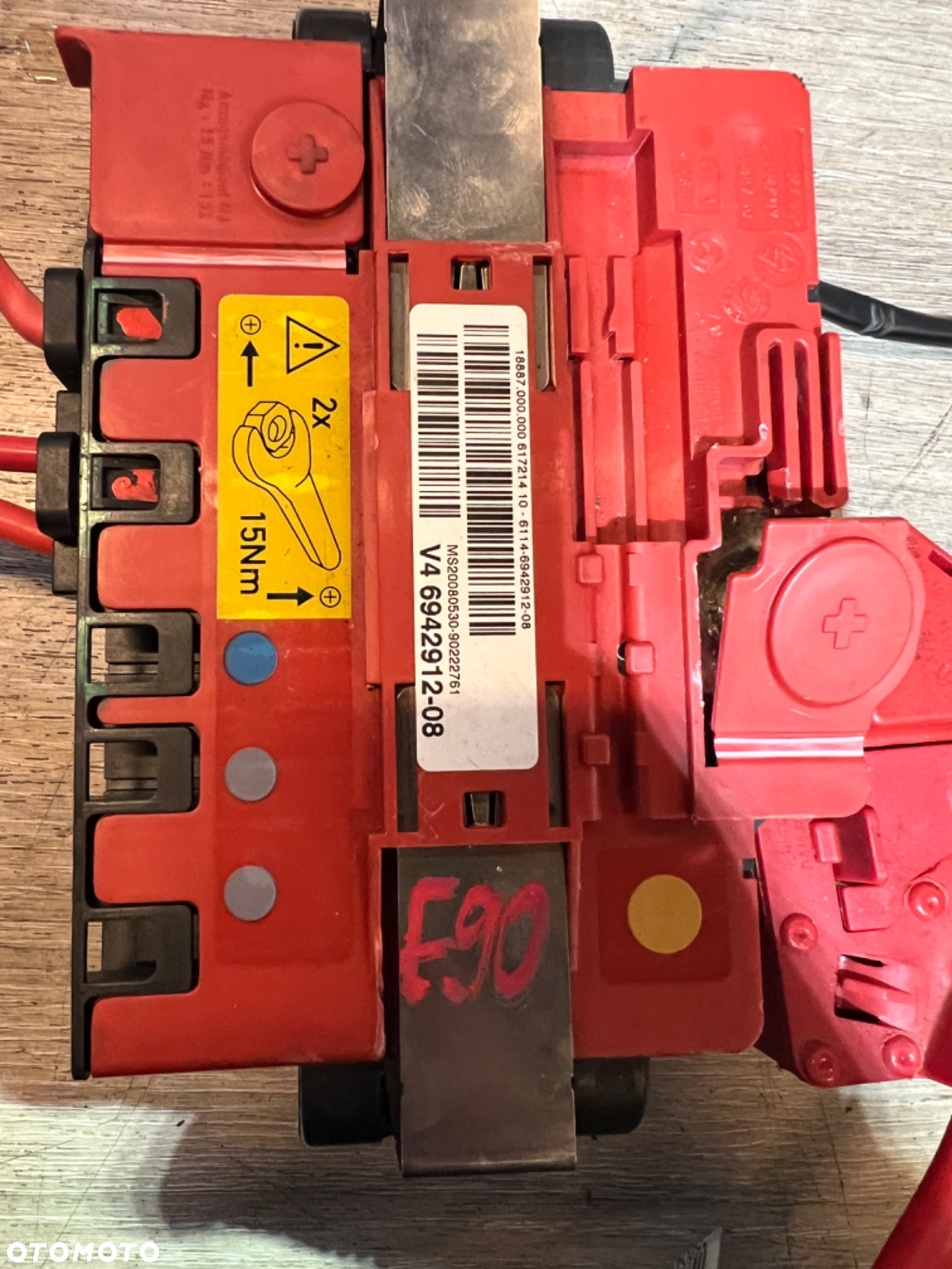 Klema plusowa pirotechniczna e90 e91 6942912 - 2