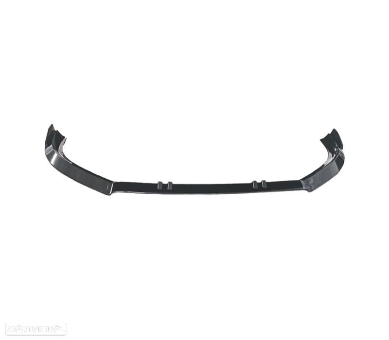 SPOILER LIP FRONTAL VOLKSWAGEN VW GOLF 6 08-12 PRETO BRILHANTE ABS - 1
