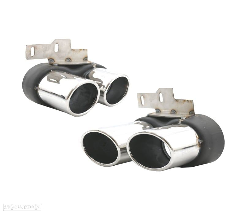 DIFUSOR AUDI A7 S LINE 19- LOOK RS7 + PONTEIRAS DE ESCAPE CROMADO - 2