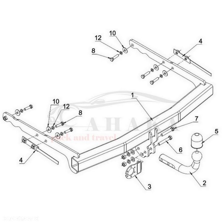 Hak Holowniczy Odkręcany Do Ford Mondeo Turnier Kombi 2007-2014 - 5
