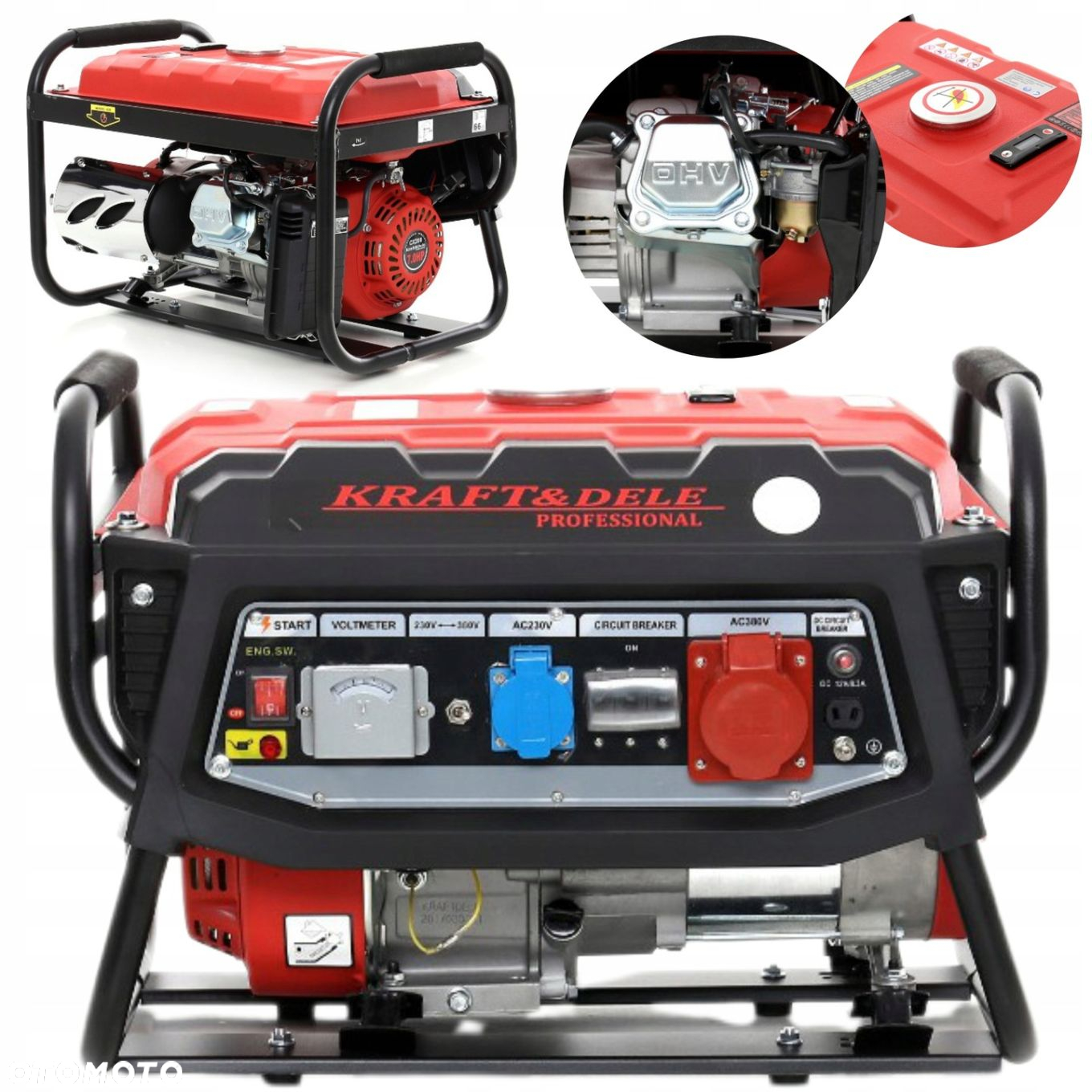 AGREGAT PRĄDOTWÓRCZY 7KM 3 FAZOWY GENERATOR PRĄDU 3000W 12/230/380V KD137 - 10