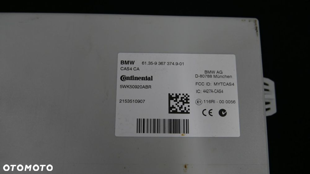 bmw x4 f26 komputer cas4 zestaw startowy sterownik silnika n55b30a - 4