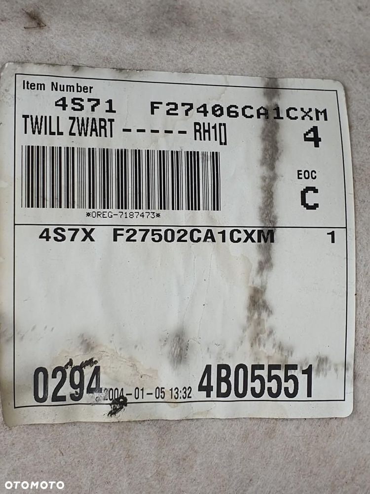 TAPICERKA BOCZEK DRZWI PRAWY TYŁ FORD MONDEO MK3 4S71-F27406-CA - 7
