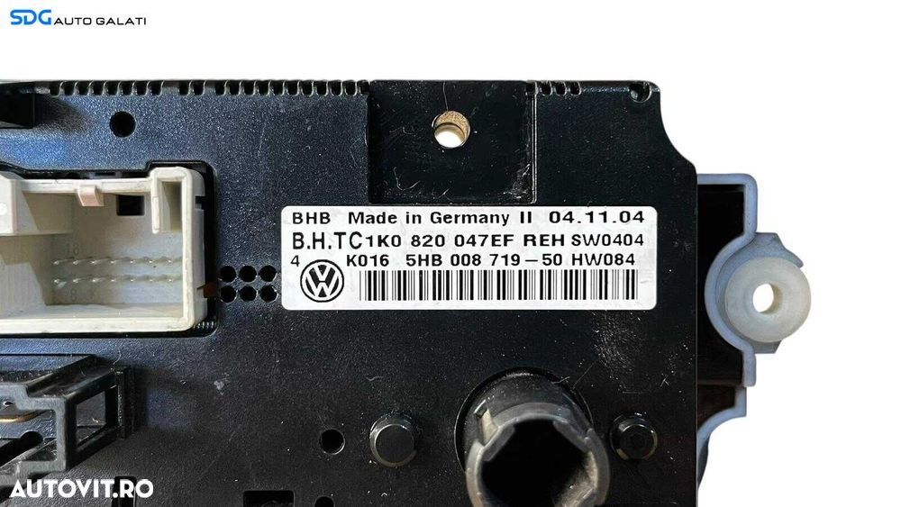 Panou Modul Unitate Comanda AC Aer Conditionat Clima Climatic Volkswagen Golf 5 Plus 2004 - 2008 Cod 1K0820047EF 5HB008719 [LC0579] - 7