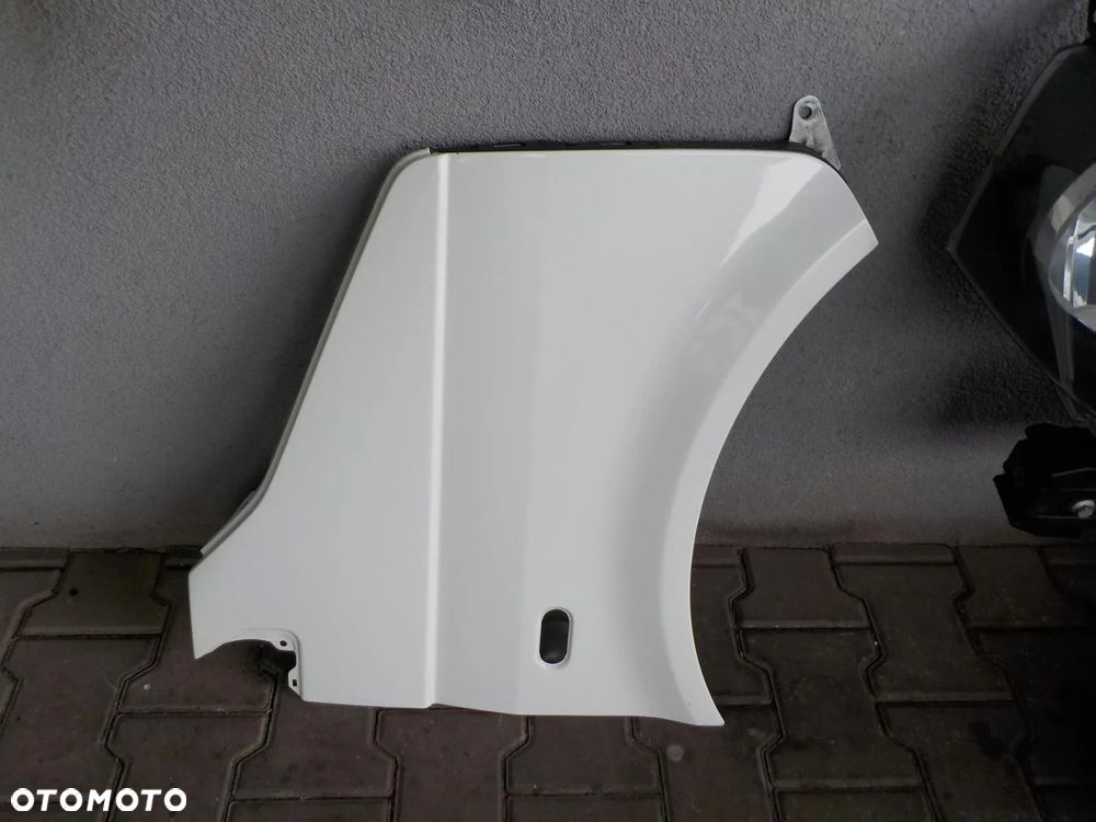 VW T5 LIFT KOMPLETNY PRZÓD MASKA ZDERZAK BŁOTNIKI BIAŁY - 6