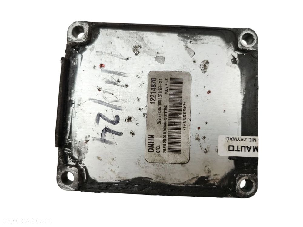 KOMPUTER STEROWNIK SILNIKA OPEL ASTRA G (1998-2009) 1.6 16V 101KM 12214870 - 2