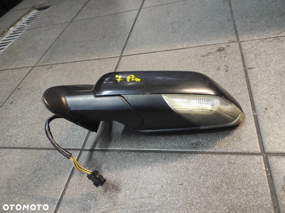 SKODA OCTAVIA 2 7 PIN CZARNE LUSTERKO LEWE KIEROWCY SPRAWNE WYSYŁKA !!! - 2