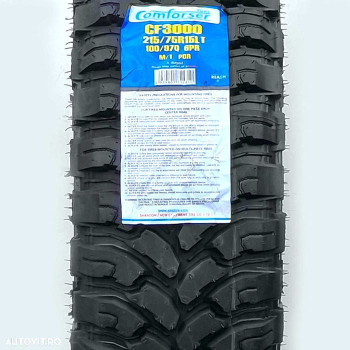 Anvelopa NOUA M+S* M/T Off Road 215/75R15 Comforser CF3000 100/97Q - 2