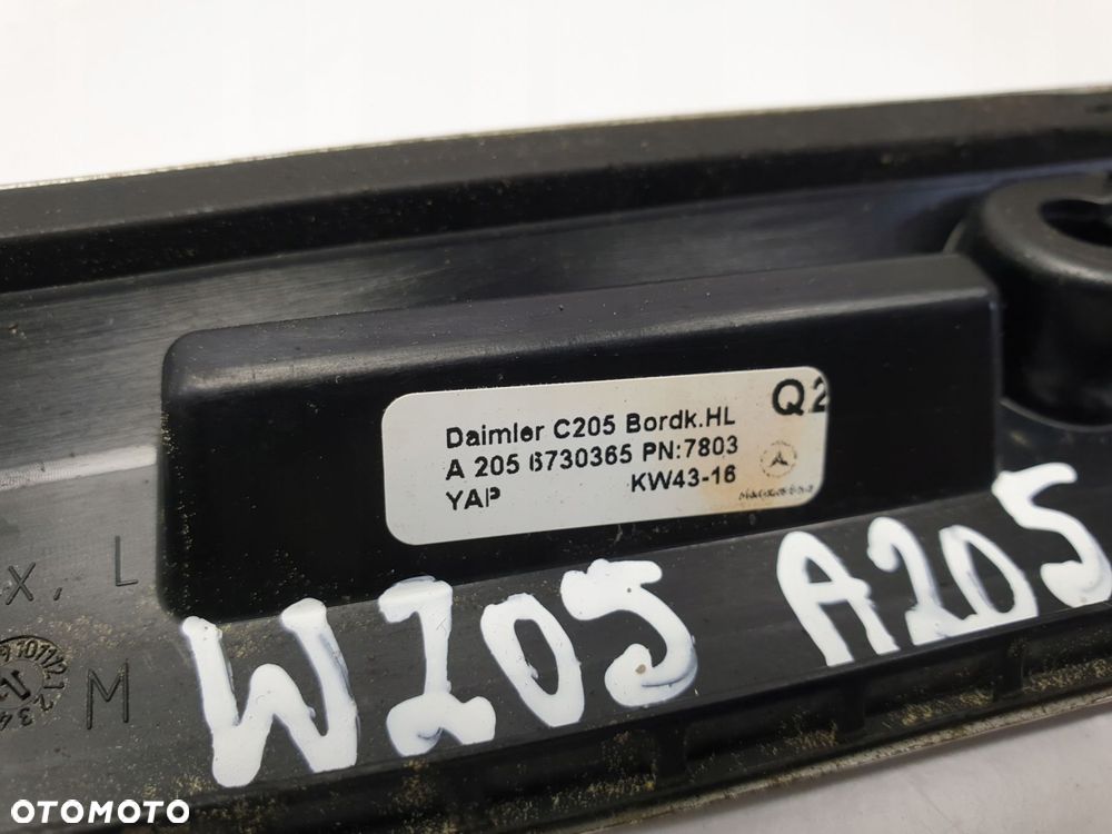 Mercedes A205 W205 Cabrio TYLNA LISTWA SZYBY Kpl - 4
