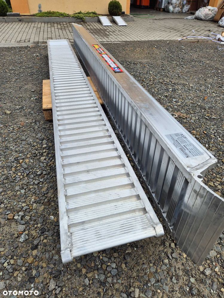 Najazdy aluminiowe 4m/3800kg udźwig - Idealne do załadunku minikoparek, dostawa kurierem - 5