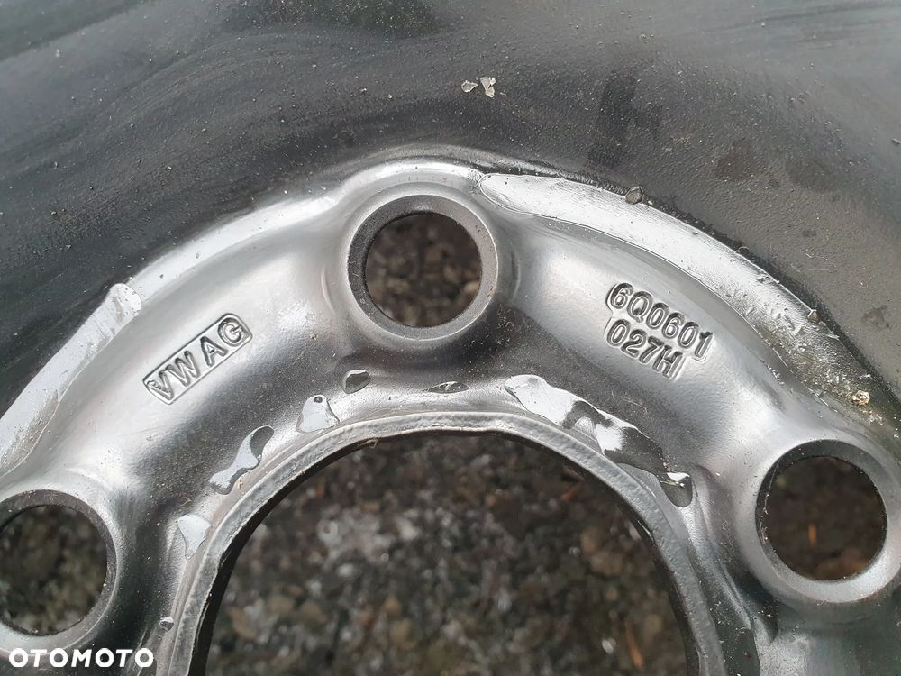 KOŁO ZAPASOWE DOJAZDOWE NOWE  VW POLO 6Q0601027H 5X100 ET35 165/70R14 SKODA FABIA IBIZA - 5