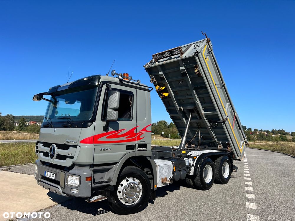 Mercedes-Benz ACTROS 2646  6X4* MILEER KIPER 3 strony*BORDMATIC* 460 koni Automat*Nowe wszystkie opony! - 5
