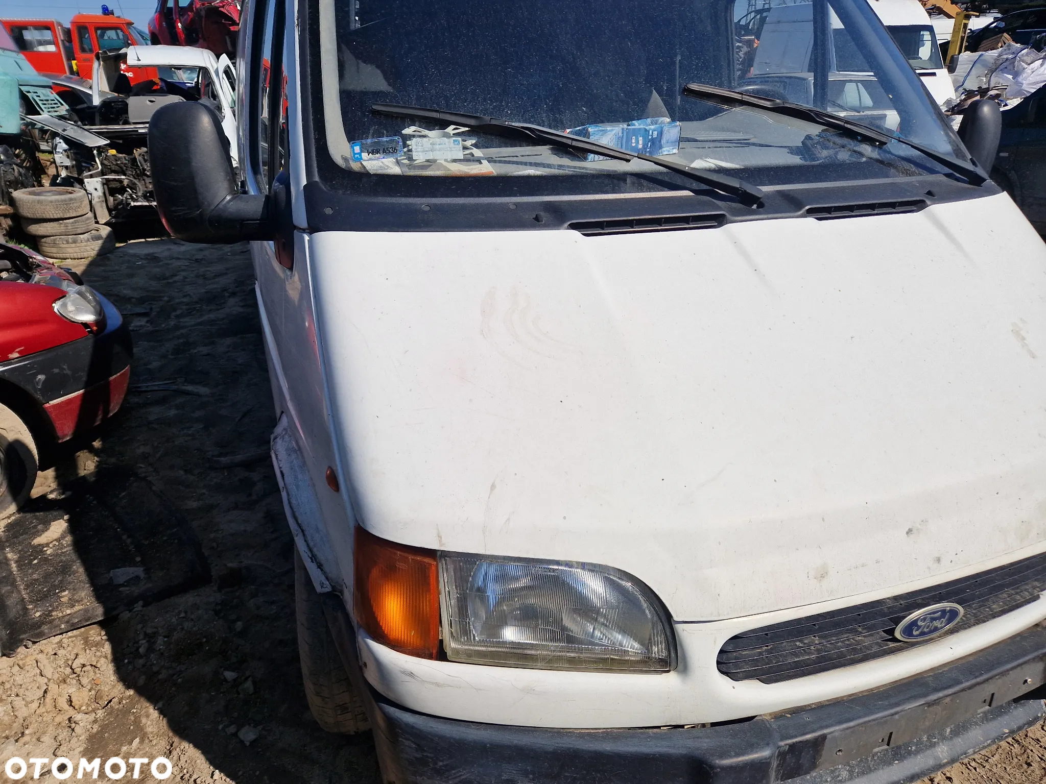ford transit mk5 maska zderzak lampa grill błotnik drzwi zbiornik paliwa szyba lusterko klamka - 2