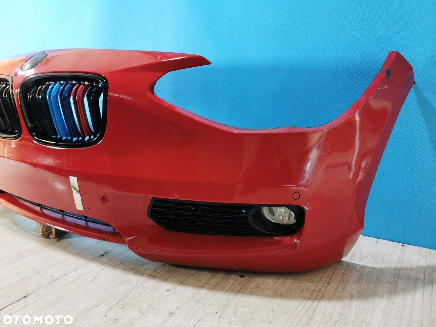 Bmw 1 F20 F21 zderzak przód przedni 11/15 PDC A61 karmesinrot - 3