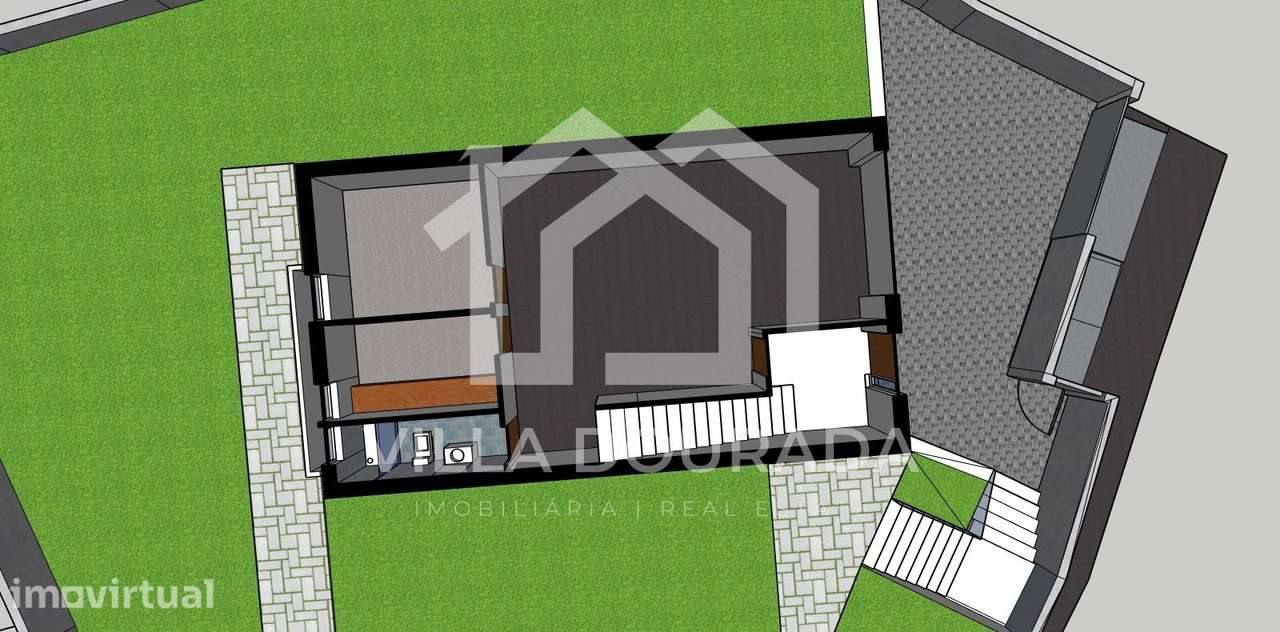 Moradia T3 com Arquitetura Moderna, Garagem e Jardim -Vila Maior Sant - Grande imagem: 4/20