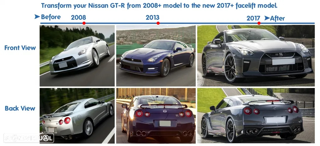 Body Kit Nissan GTR (2008 a 2017) Look 2017 - 39