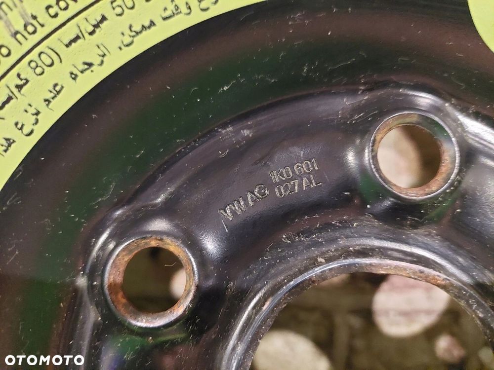 KOŁO DOJAZDOWE ZAPAS 125/70/16 5X112 57MM VOLKSWAGEN GOLF VI - 4