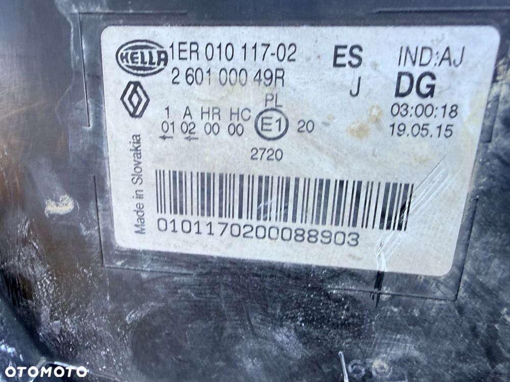Lampa przednia RENAULT MASTER III OPEL MOVANO PRAWA EUROPA ORYGINALNA HELLA - 3