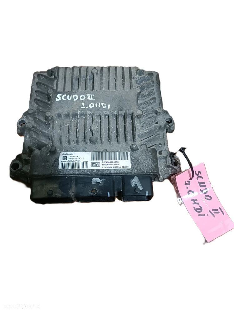 FIAT SCUDO II 06-13 2,0 HDI komputer sterownik silnika CONTINENTAL 5WS40615C-T * - 1