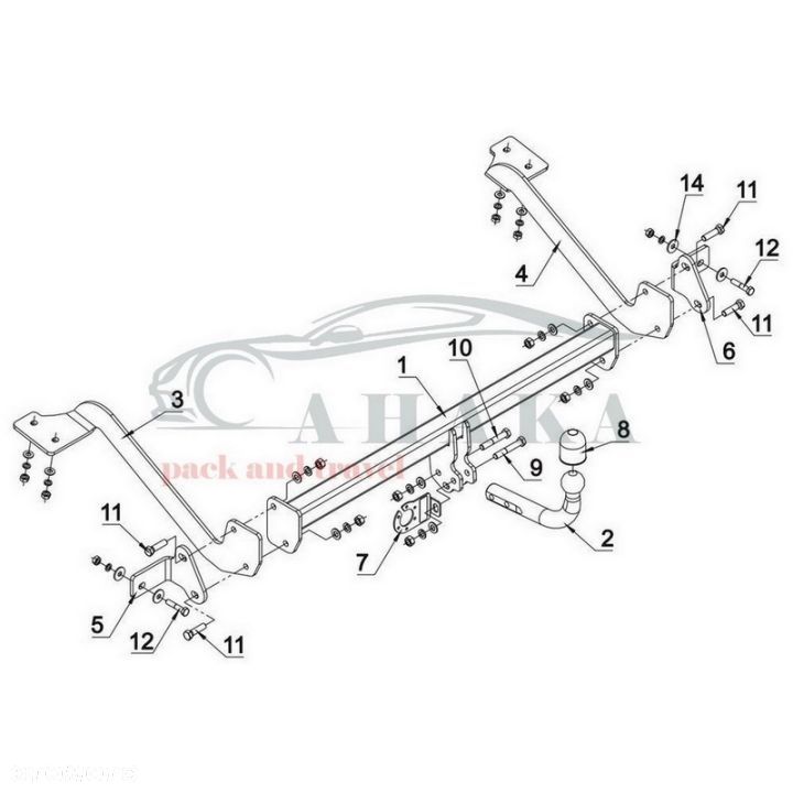 Hak Holowniczy Odkręcany Do Opel Combo E Xl (L2) Od 2018 - 2