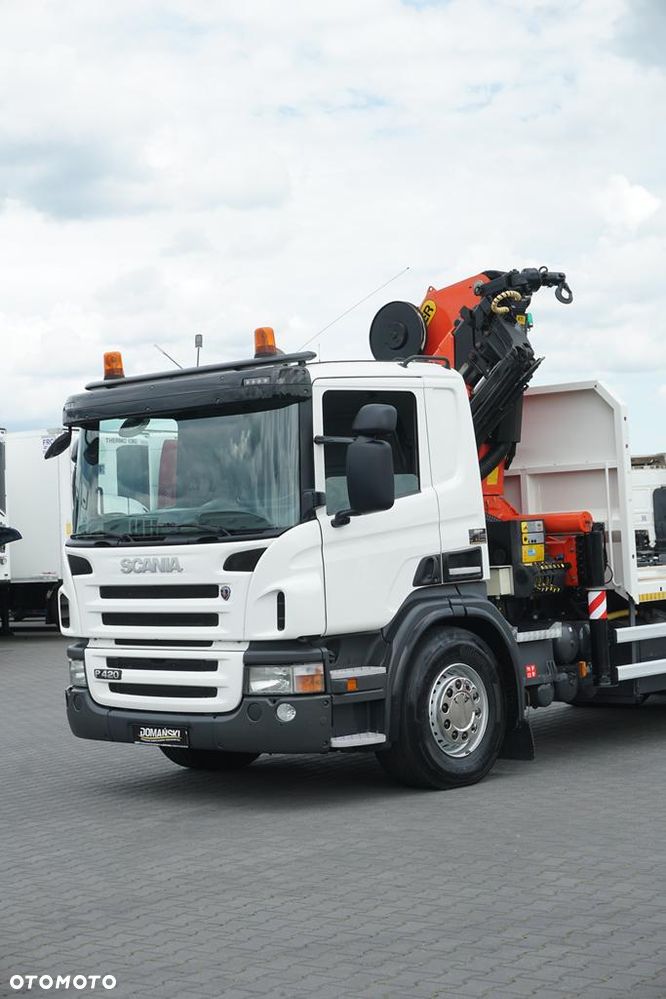 Scania / P 420 / 8 X 4 / TRIDEM / SKRZYNIOWY + HDS / PALFINGER PK 26002 / WYS. 12 M / DŁ. 8 M - 27