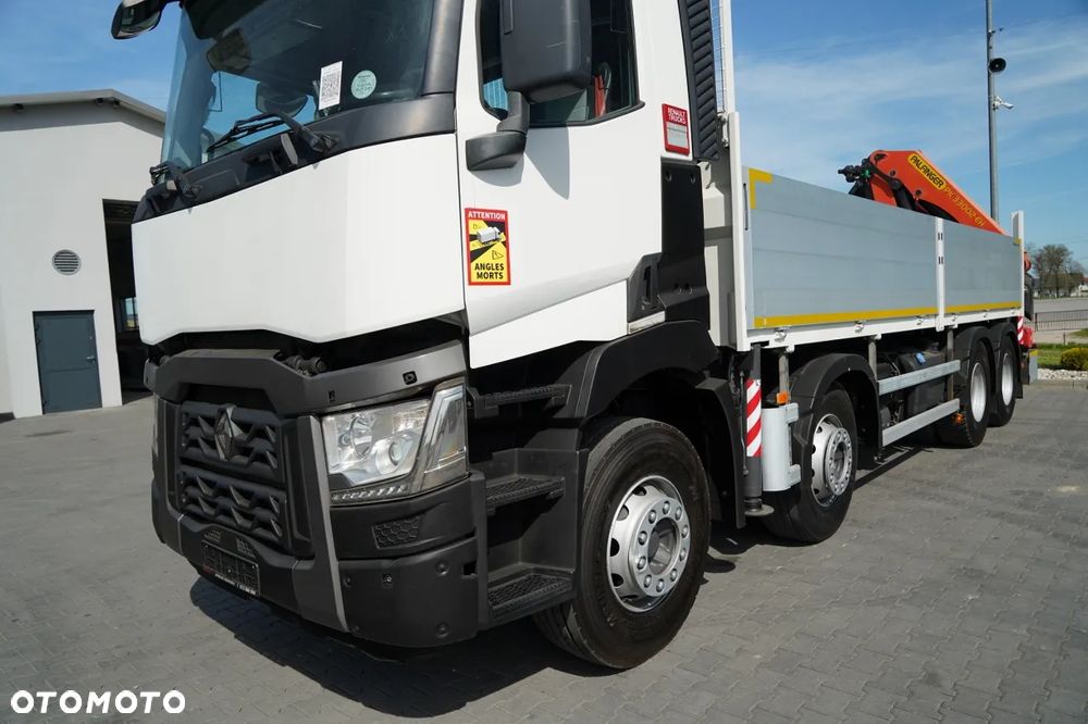 Renault C 430 / 8x4 / SKRZYNIOWY 7 M + HDS PALFINGER 33002 -wysów: 14,5 M / UDŹWIG 9800 KG / STEROWANIE RADIOWE / ROTATOR / EURO 6 - 18